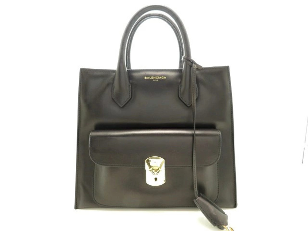 Balenciaga Bag handbag Padlockall Calfskin Black